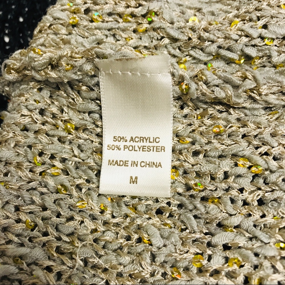 Daytrip Short Sleeve Sequin Color Block Cardigan - image 7